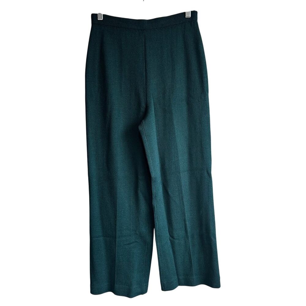 St. John Evening by Marie Gray Santana Knit Pull On Knit Pants Dark Green 8